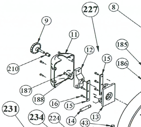 Sled blade tension KT-400 compl Pos 227