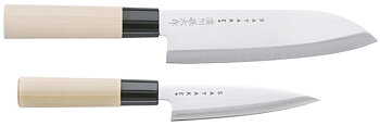 Knife Set Houcho, Santoku + Petty