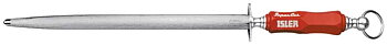 Sharpening steel Isler 13609, 31 cm / oval-medium / RED