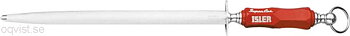Sharpening steel Isler 13609, 31 cm / oval-medium / RED