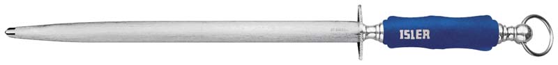 Skärpstål Isler 13904, 31 cm / ovalt-fint / BLÅTT