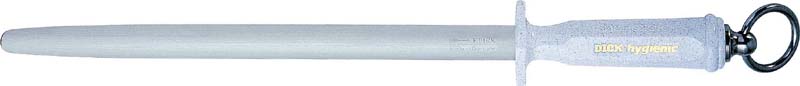 Sharpening steel Dick 597330 Hygienic, 30 cm / oval-fine / WHITE