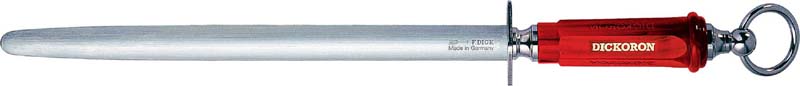 Sharpening steel Dick 598330, 30 cm / oval-fine / RED
