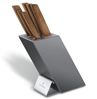 Knivblock Victorinox 6.7185.6, knivar i valnöt (B)