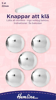 Knappar att klä 22  mm