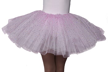 Showstore - Kids - Tyllkjol kort modell med paljett-tyll