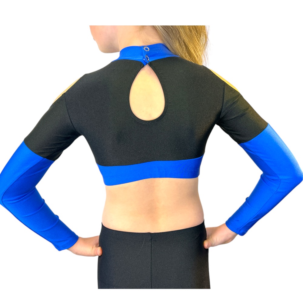 Showstore - Discotop med axelhål och v-skärning i lycra - 2