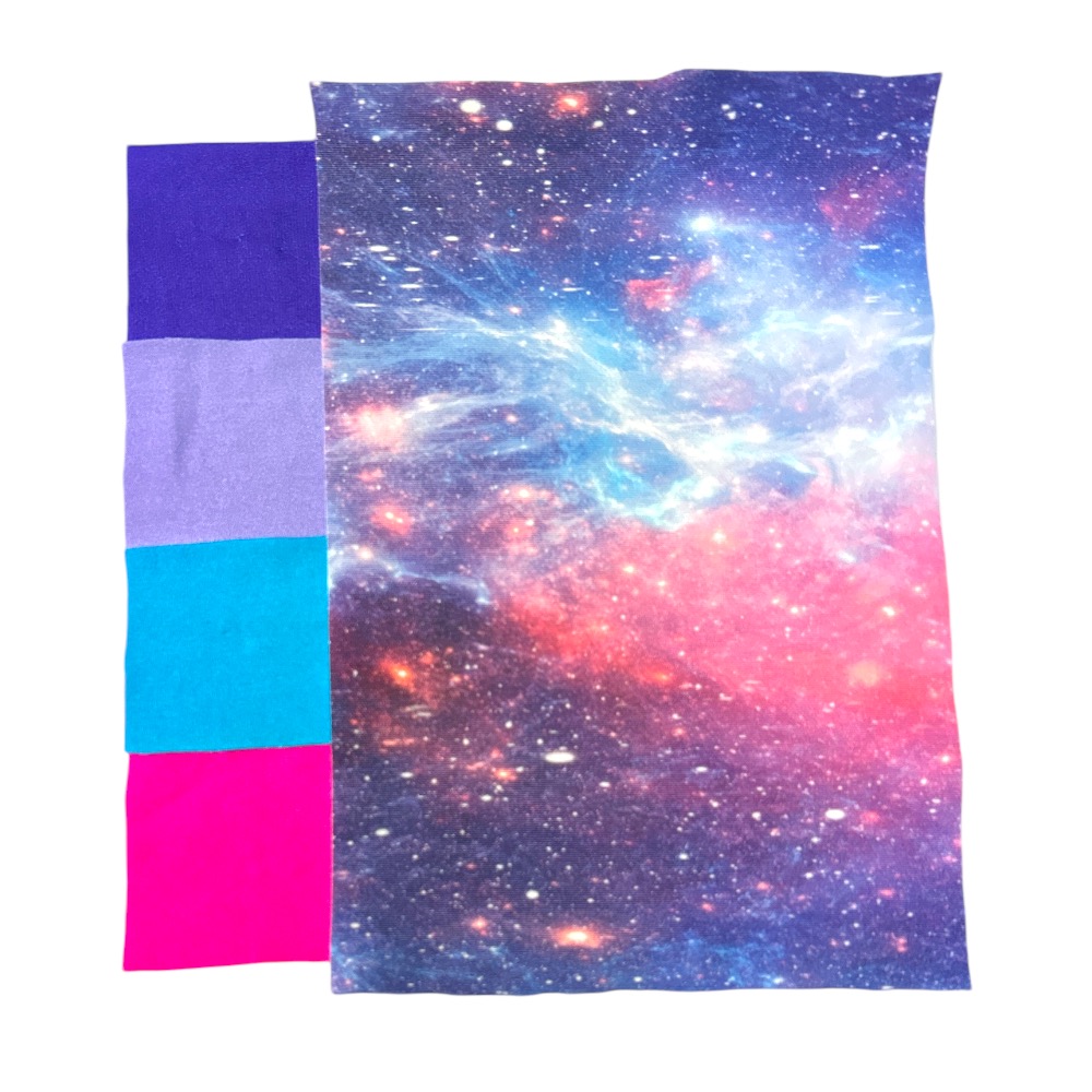 Showstore - Discotop Two-tone med Galaxymönster - 6