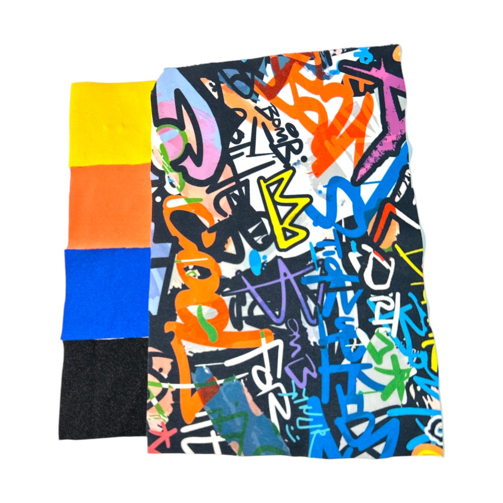 Showstore - Discotop Two-tone med axelhål och GraFittimönster - 3