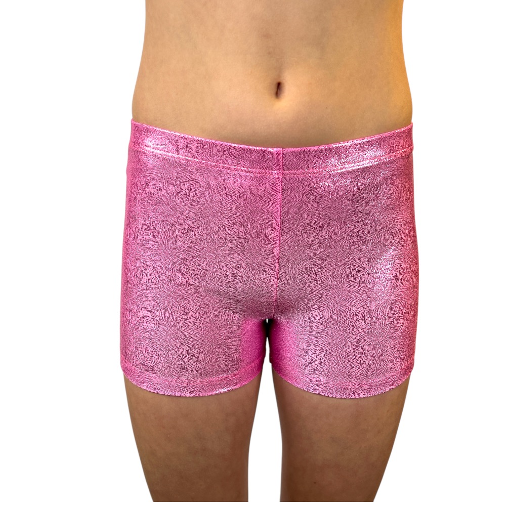 Showstore - Hotpants i metallic lycra med längre ben