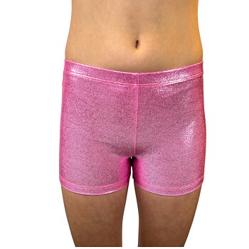 Showstore - Hotpants i metallic lycra med längre ben