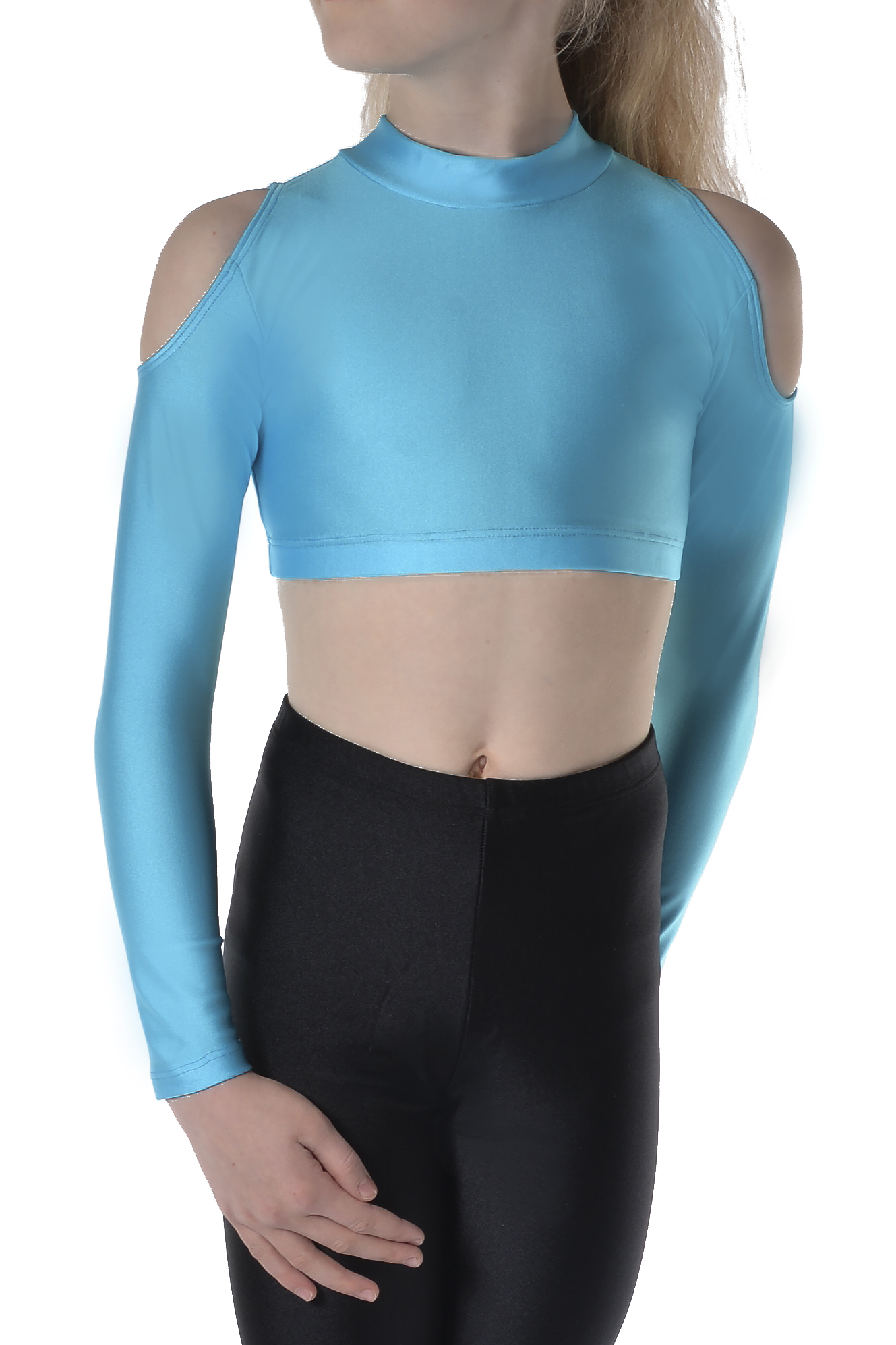 Showstore - Discotop med axelhål i lycra 
