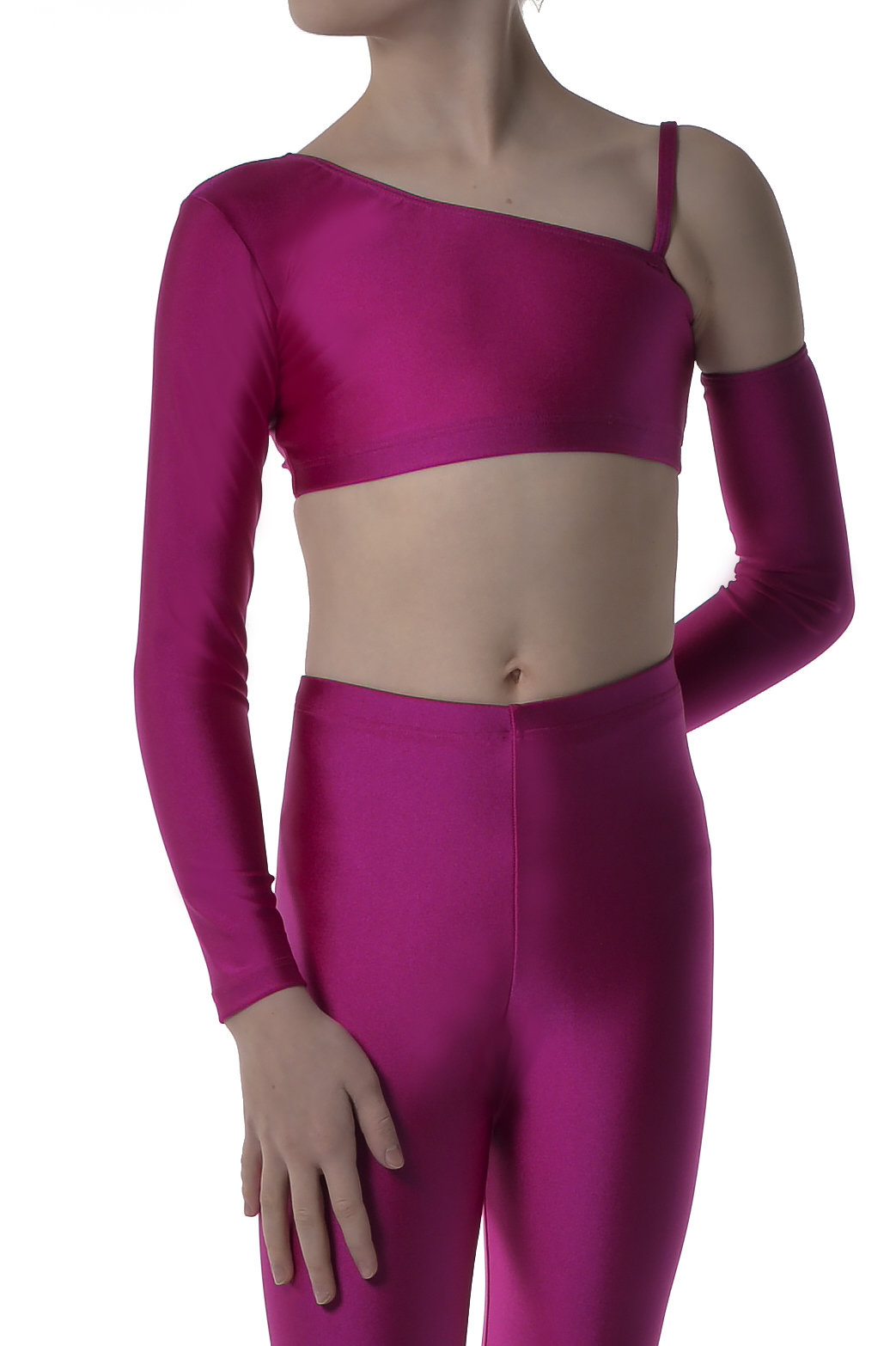 Showstore - Discotop Snedskuren i lycra 