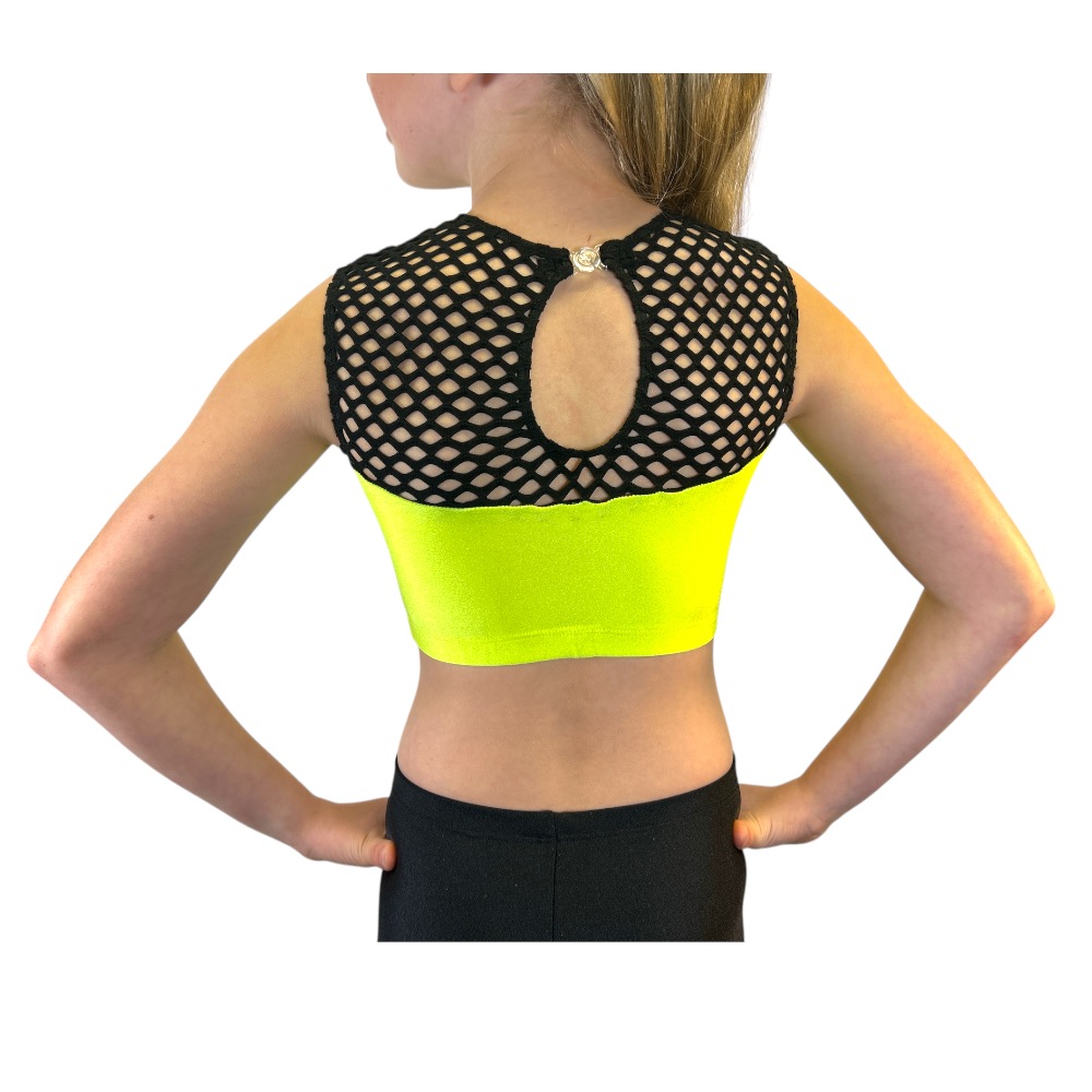 Showstore - Discotop Two-tone med svart cabaretnät  - 2