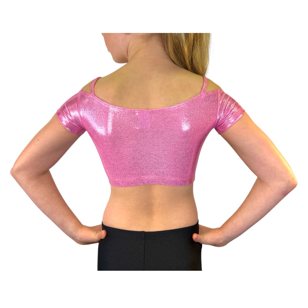 Showstore - Discotop Singoallamodell i metallic lycra  - 2