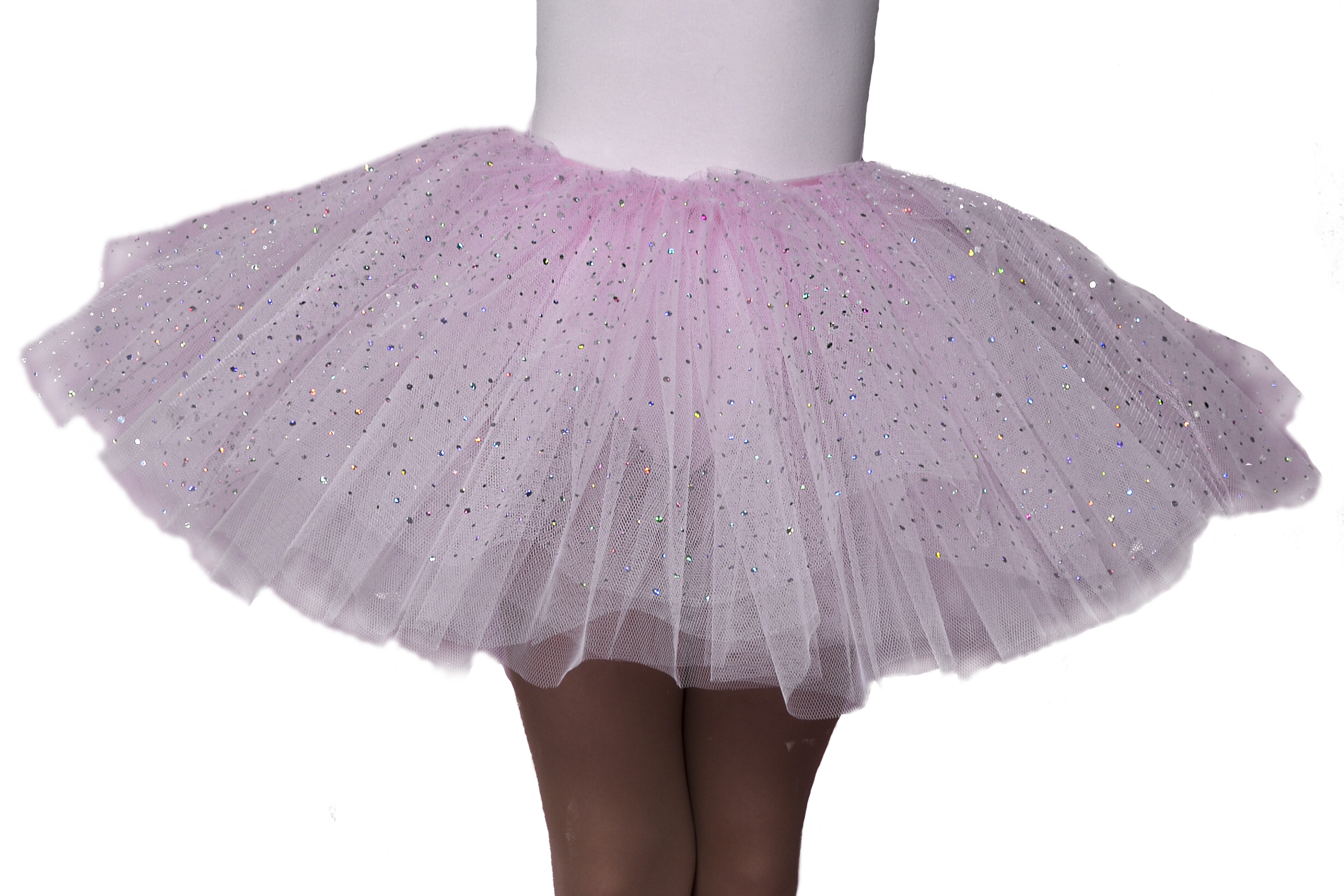Showstore - Kids - Tyllkjol  enkel kort modell med glitter/paljett