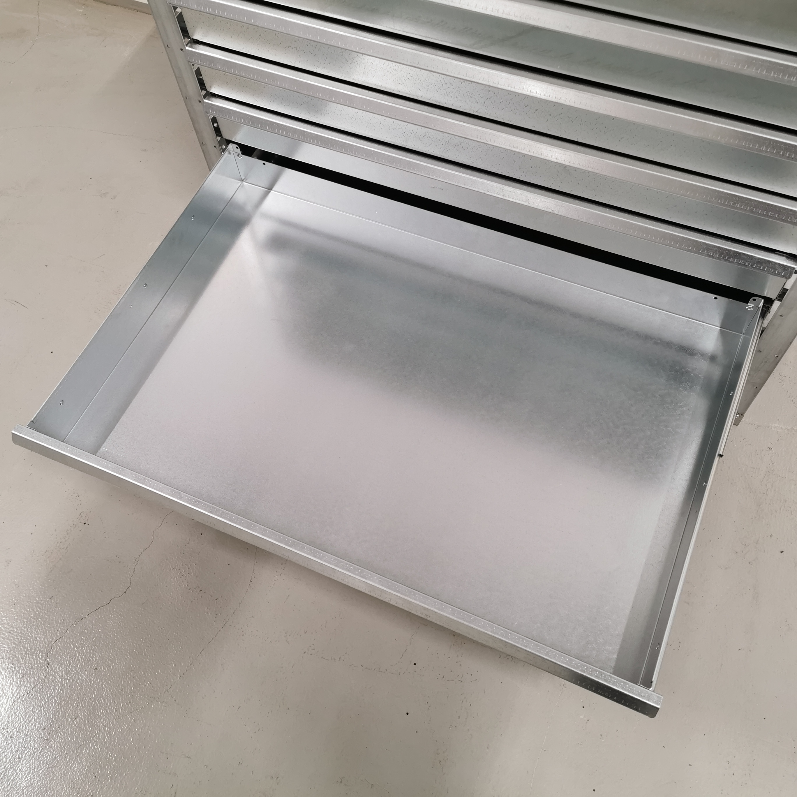 KJK-Meta Arbetsstation 6-fack med plastlådor 600x1050x900mm - 6