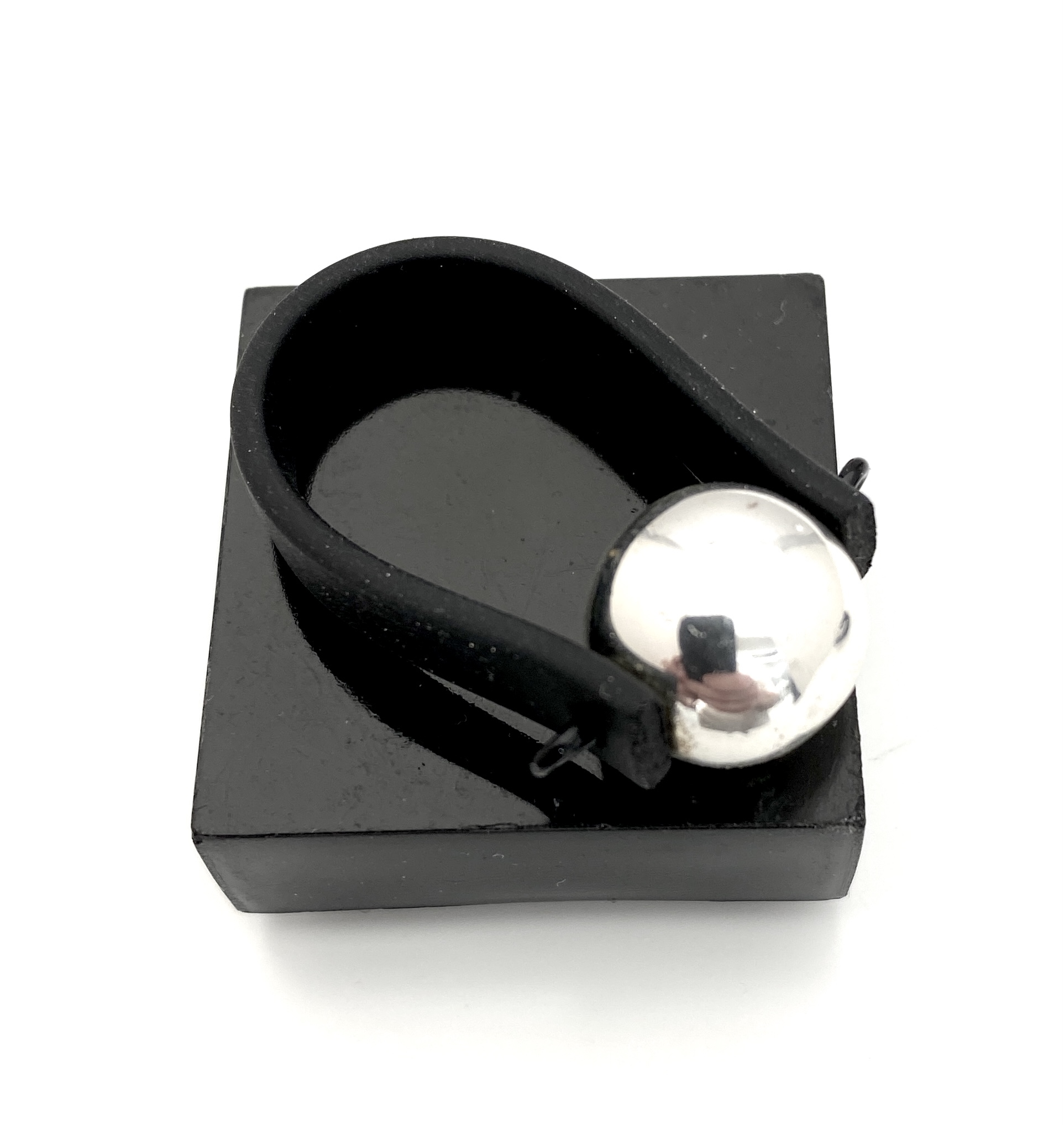 Lena Ring Silver Hematite