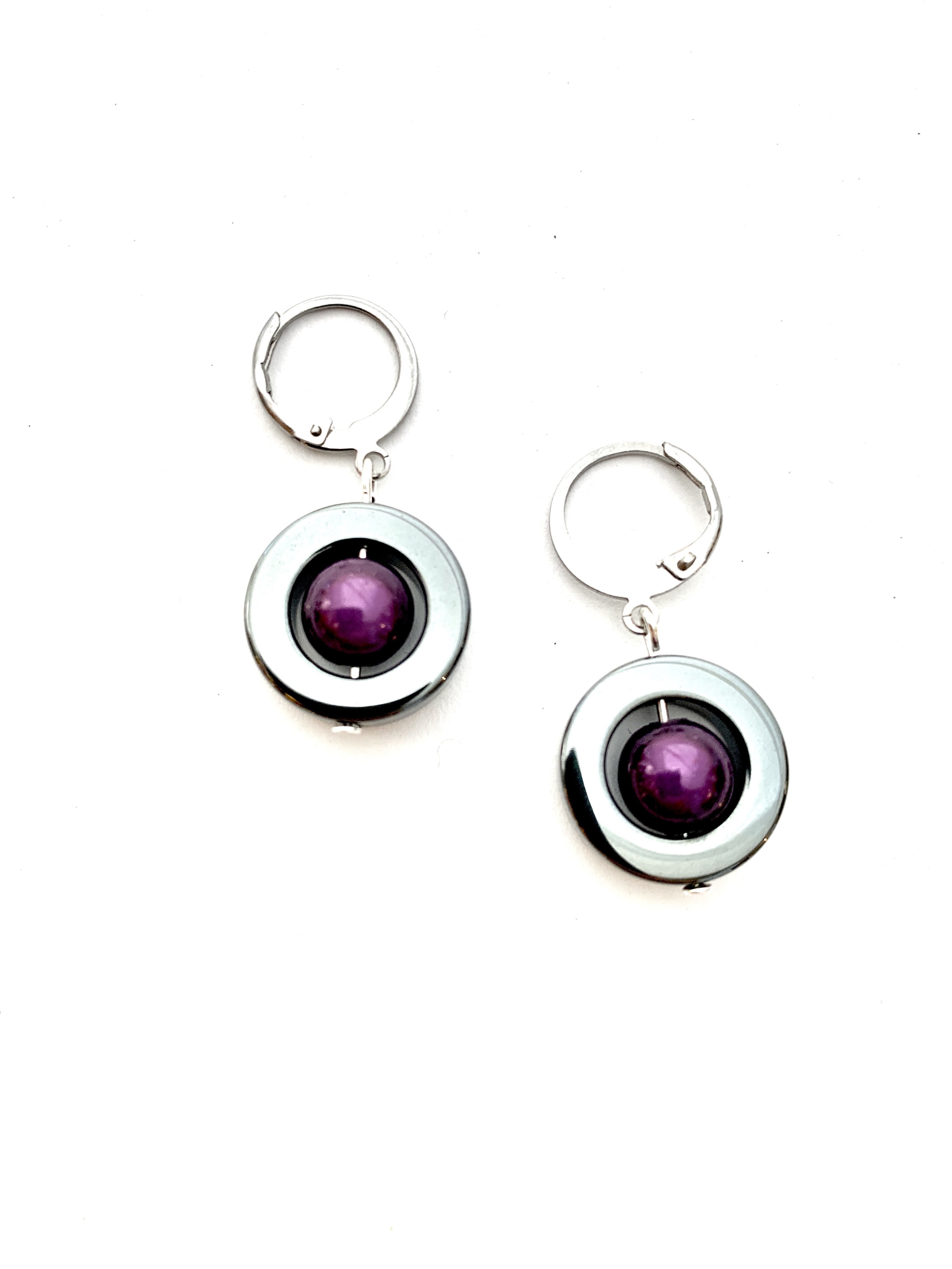 necklace Nancy  "Caramelle"  Purple - 2
