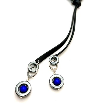 Halsband Nancy  "Caramelle" Blå