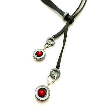 Necklace Nancy "Caramelle"  Red