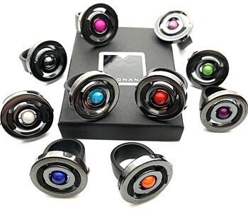 Ring Flora Hematite Differente colors