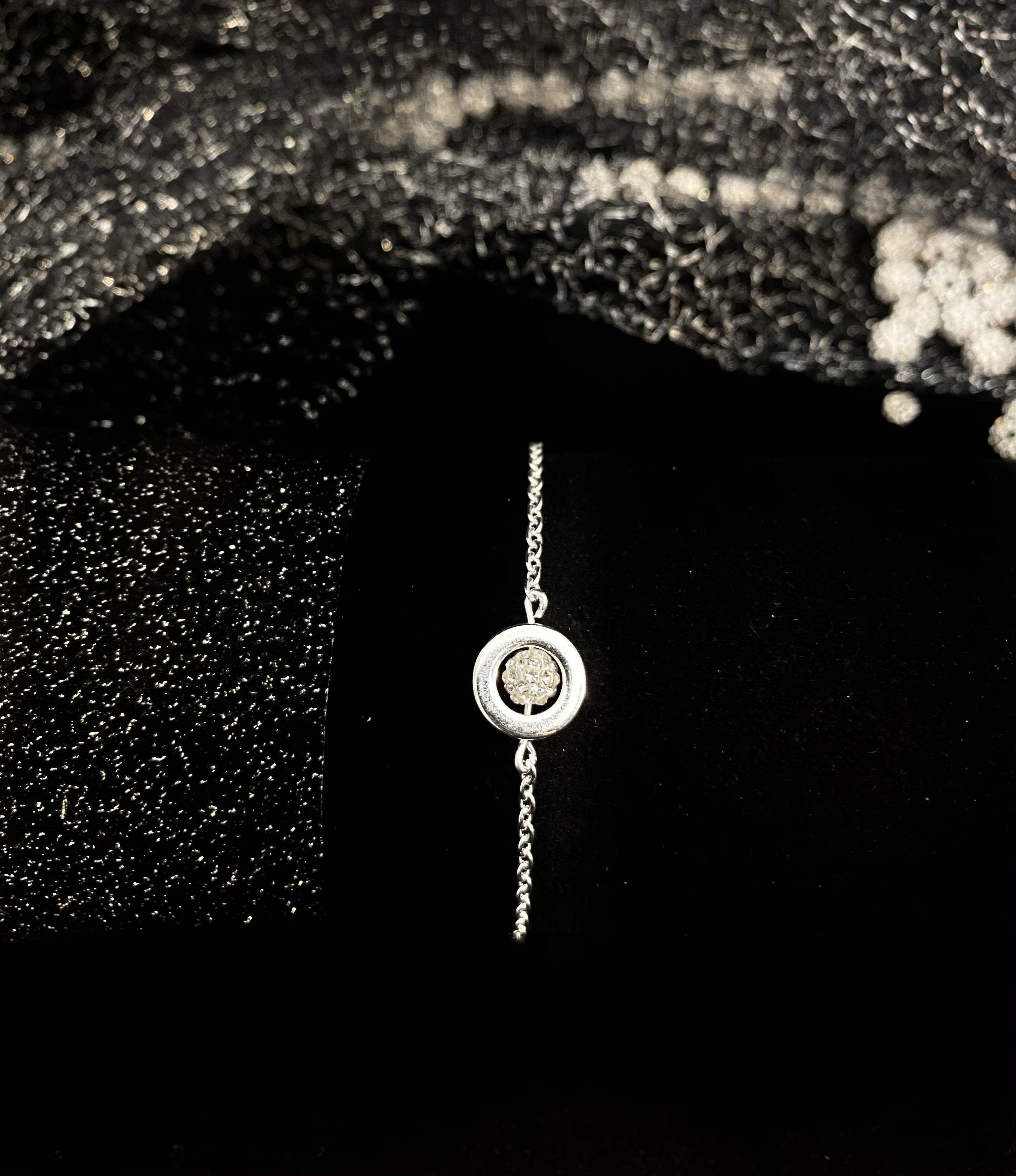 Silver Set Swarovski Crystals - 5