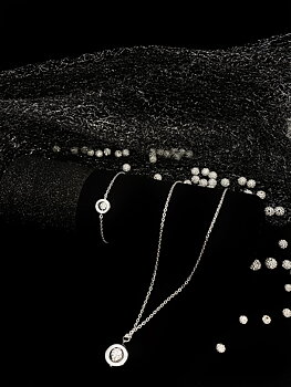 Silver Set Swarovski Crystals