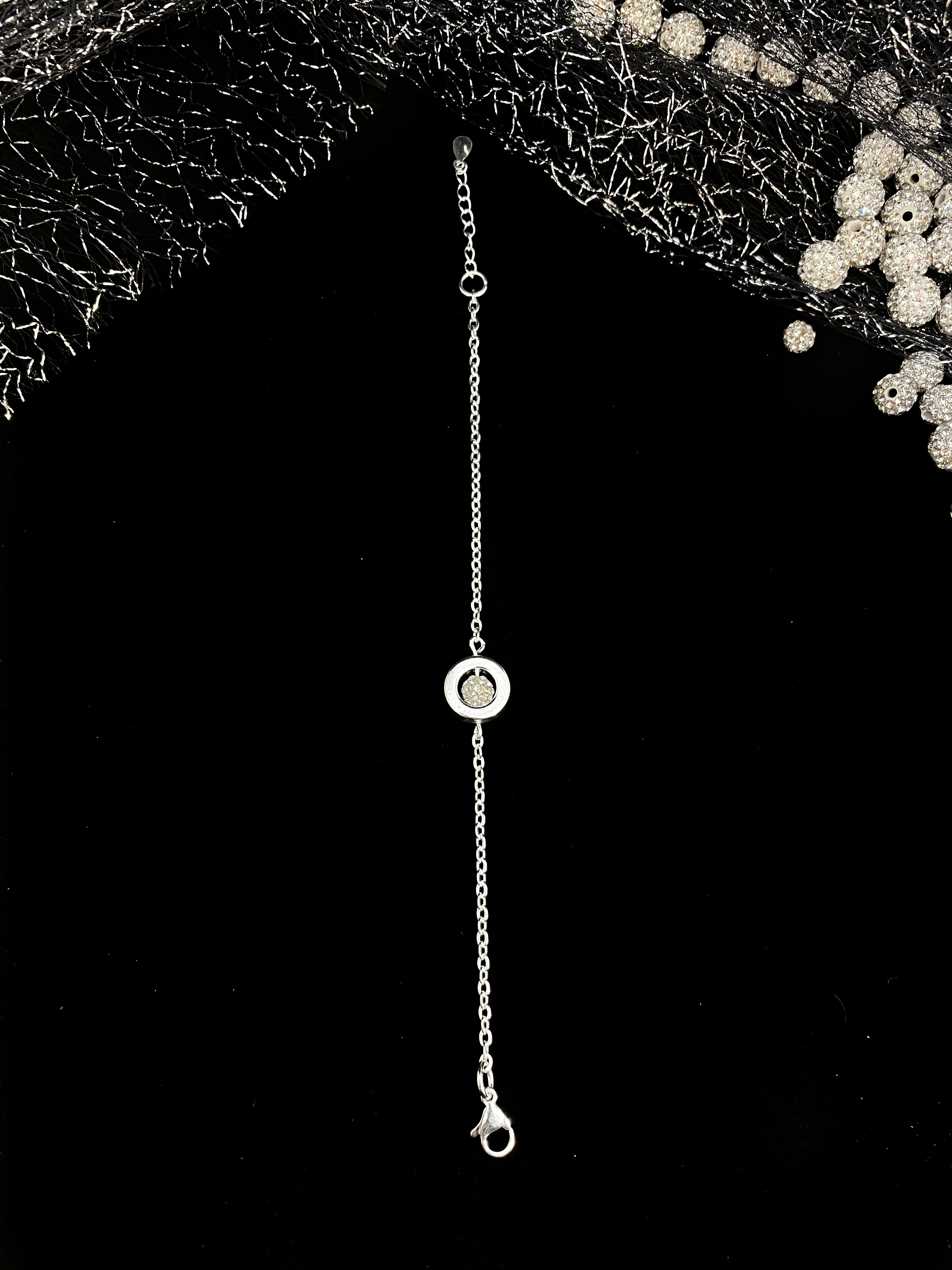Silver Set Swarovski Crystals - 6