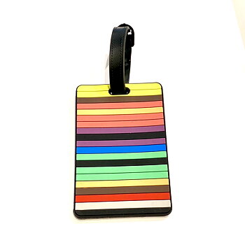 Luggage Tag Multicolored lines