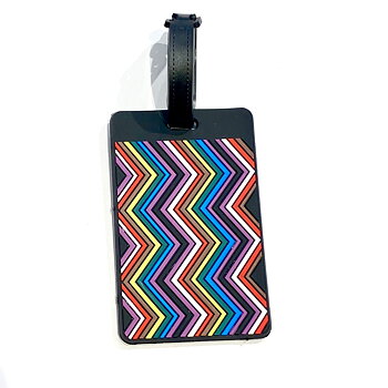 Luggage Tag multicolored waves