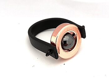 Lisa Ring Hematite  rose gold 