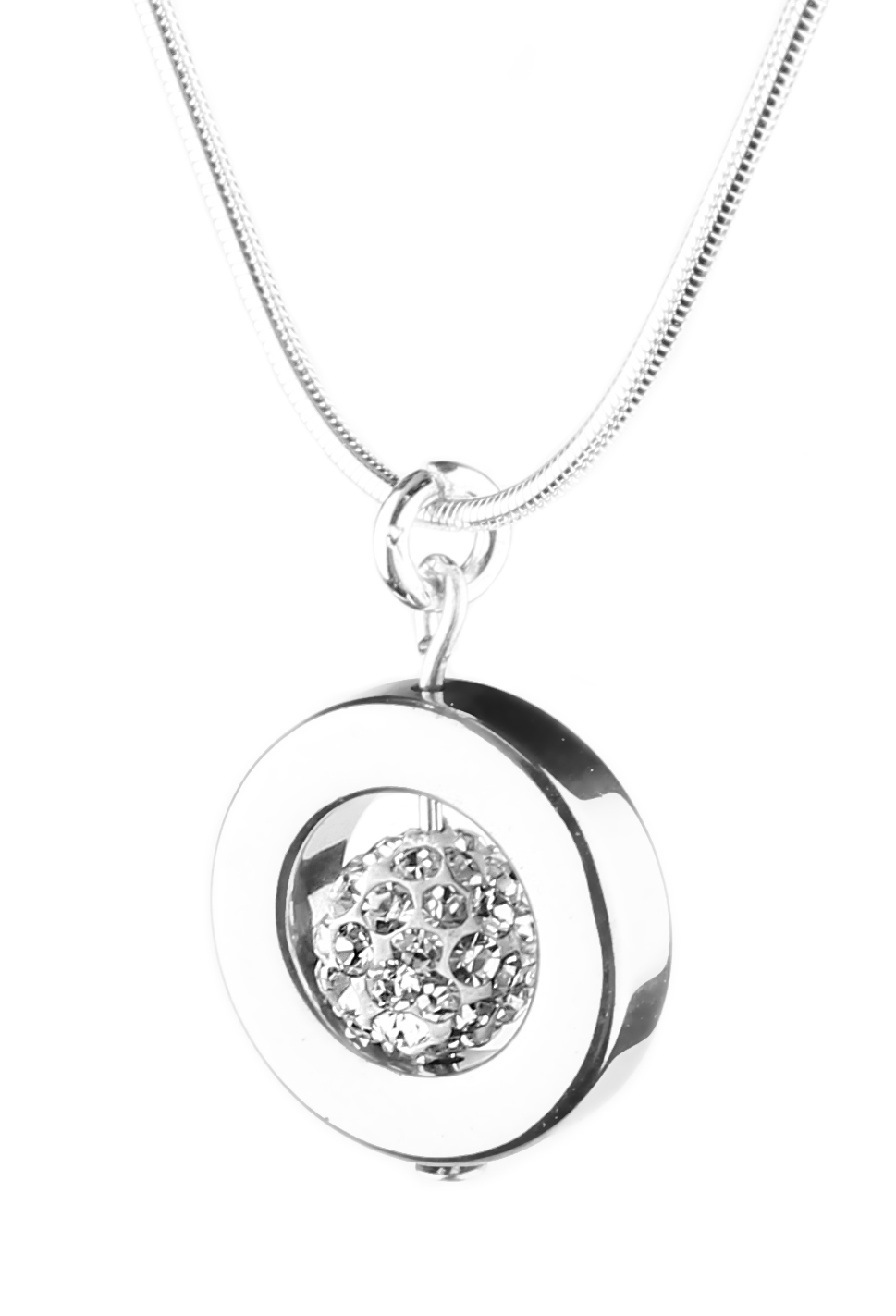 Halsband Selma  Silver Swarovski Hematit