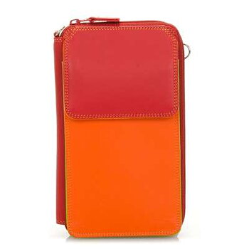 Mobilebag red orange green  Genuine leather Mywalit Old town Stockholm 