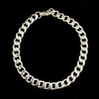 Armband kedja Silver på rostfritt stål. 