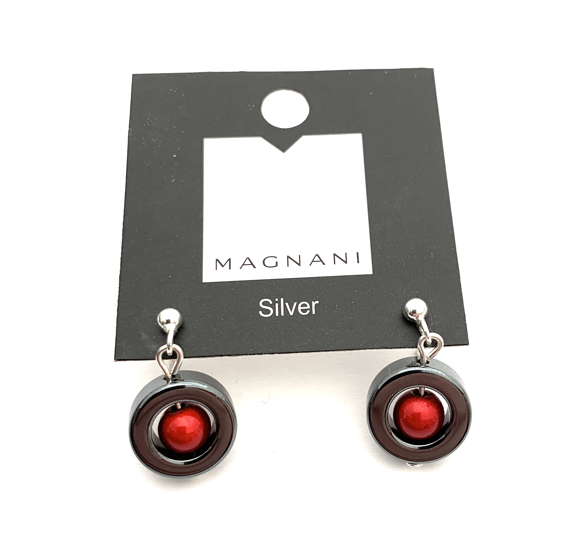 Iris  Earrings Red Hematite - 2