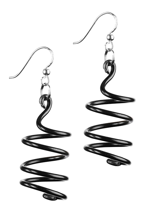 Earrings Spiraler aluminium - 2