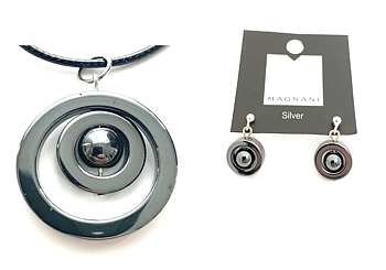 Set "Caramelle" Cornelia / Iris Hematite