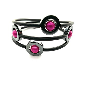 Doris  bracelet Fuschia pink