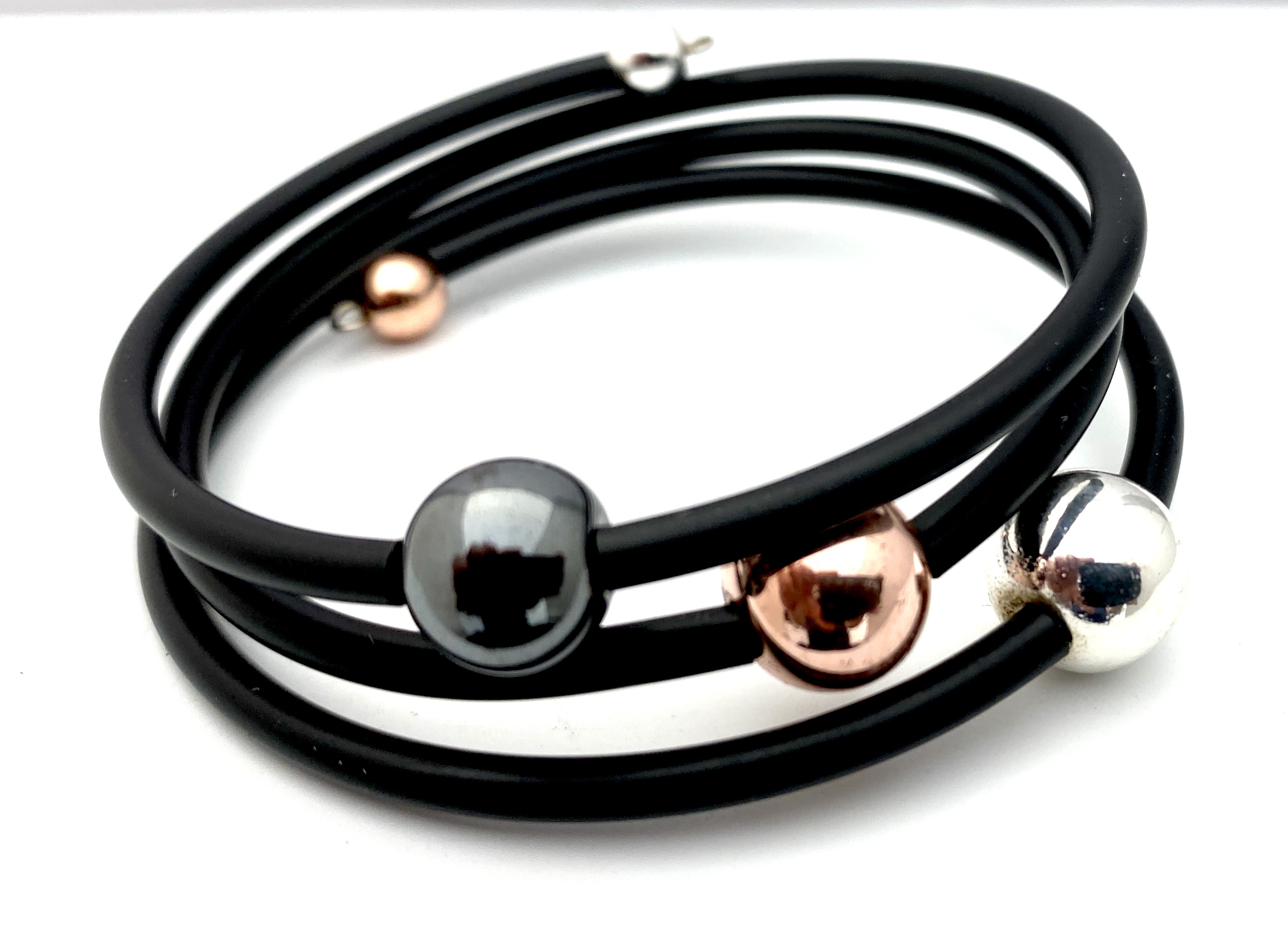 Mimmi Armband (Silver + Rosé + Hematit)