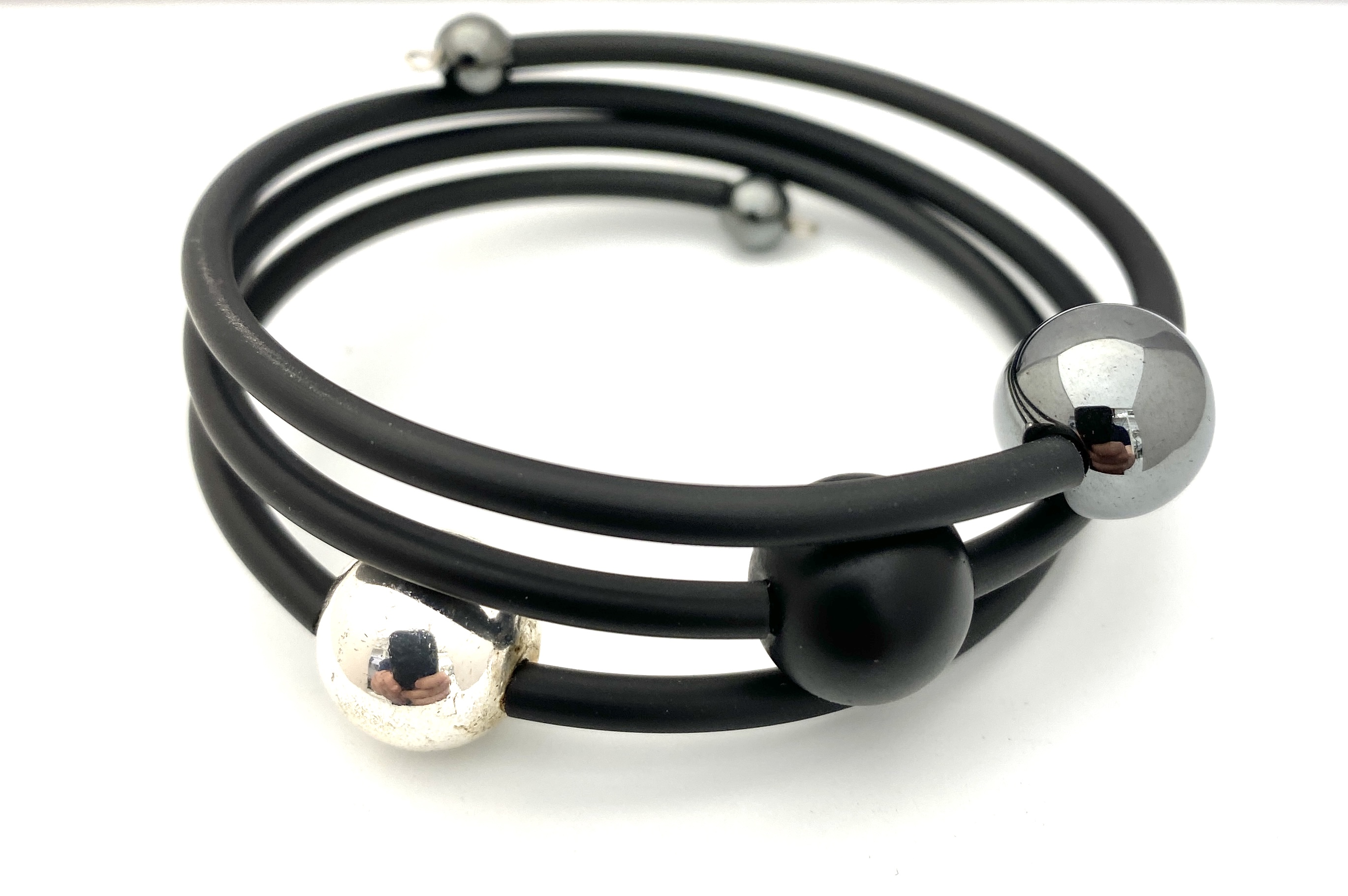 Mimmi Bracelet (Silver/Onyx /Hematite)