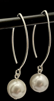 Örhängen Vita pärlor Sterling silver 