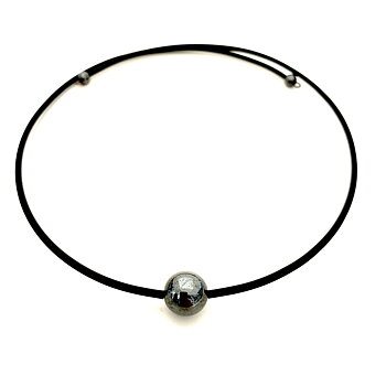 Halsband chooker Hematit