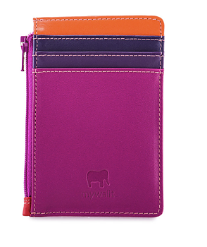 Credit Card Holder Purple Leather Mywalit