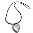 Necklace heart Hematite
