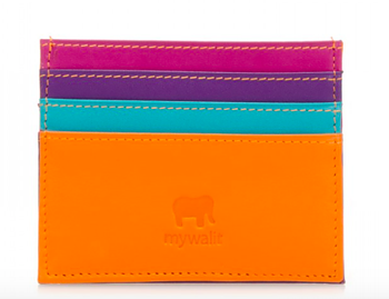 Credit Card Holder Orange  Genuine Napa Leather  Mywalit Old Town Stockholm 
