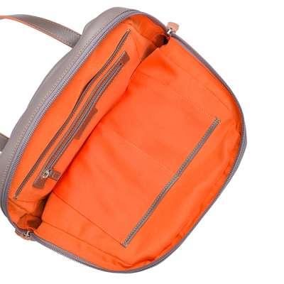  Backpack  grey orange Old town Stockholm - 4