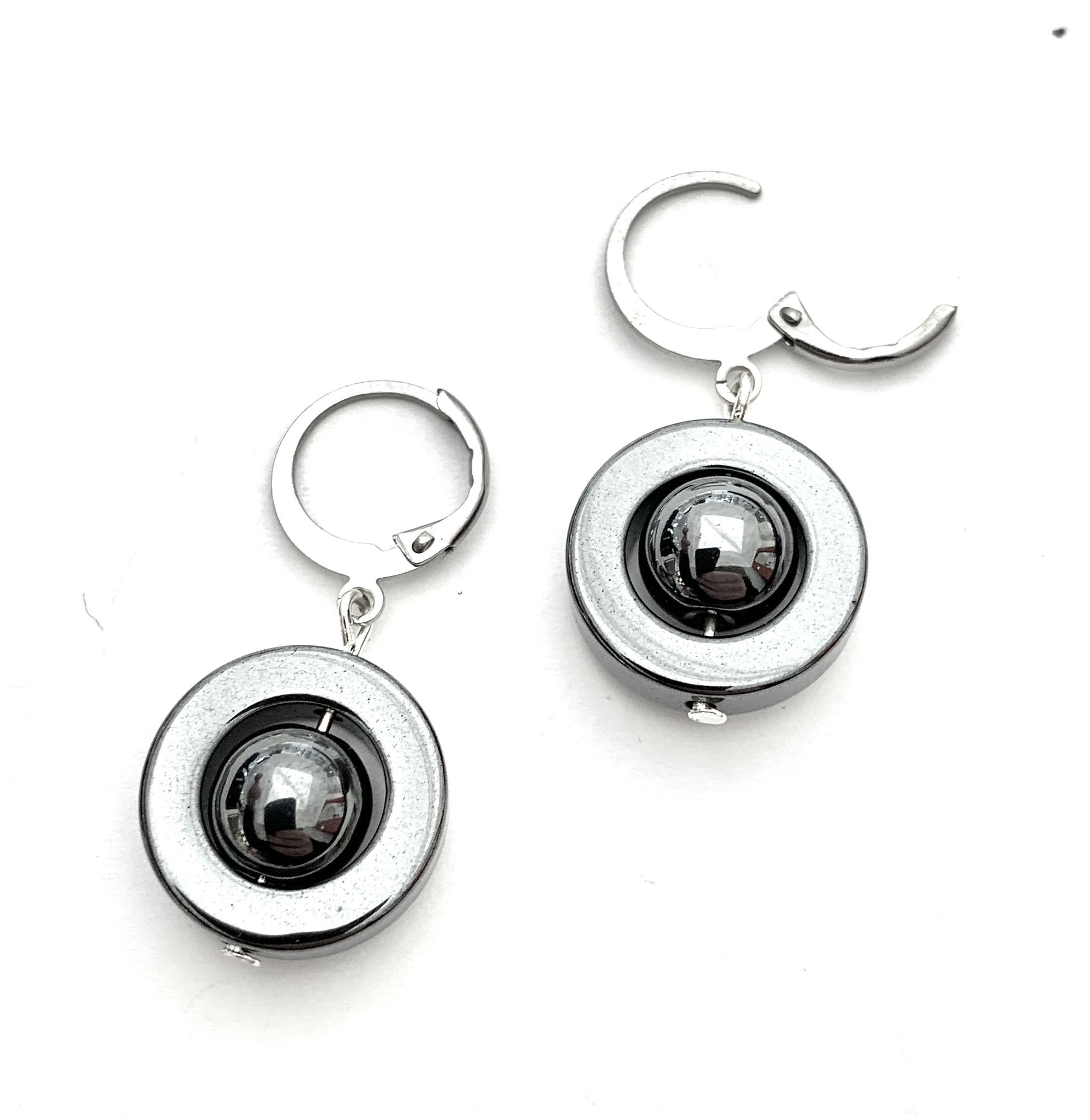 Earrings Nancy  "Caramelle"  Hematite