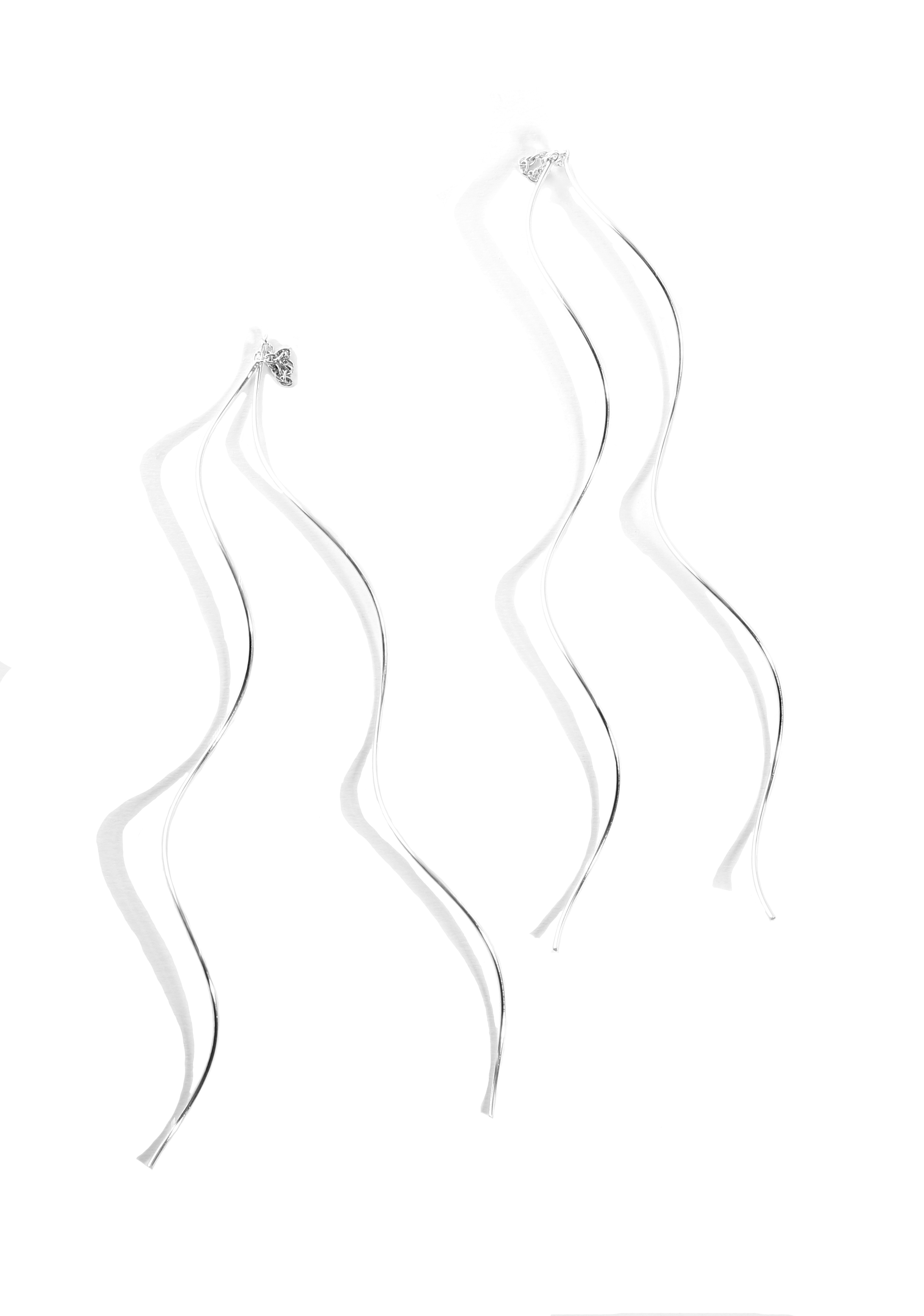 Spiral Silver Earring 