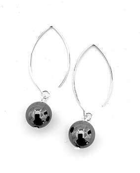 Örhänge Hematit Sterling silver